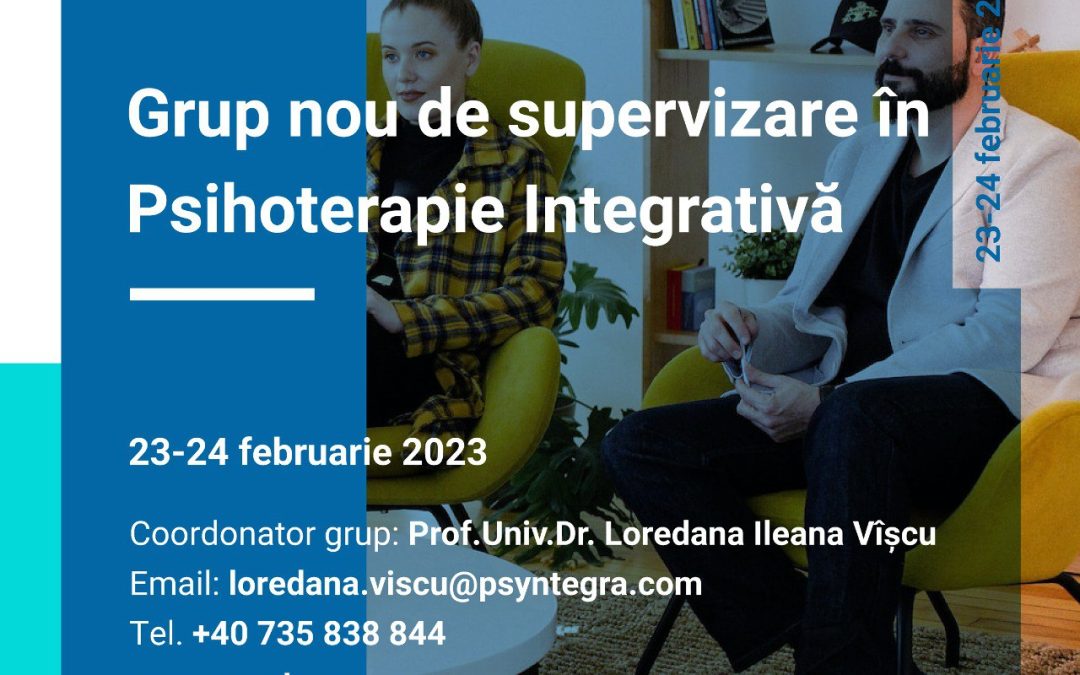 New Supervision Group in Integrative Psychotherapy | 23-24 February 2023