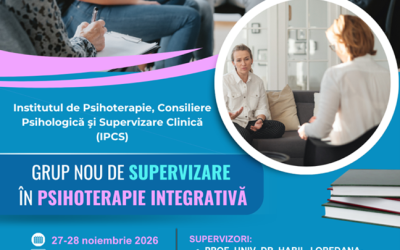 Grup nou de Supervizare în Psihoterapie Integrativă | 27-28 noiembrie 2026